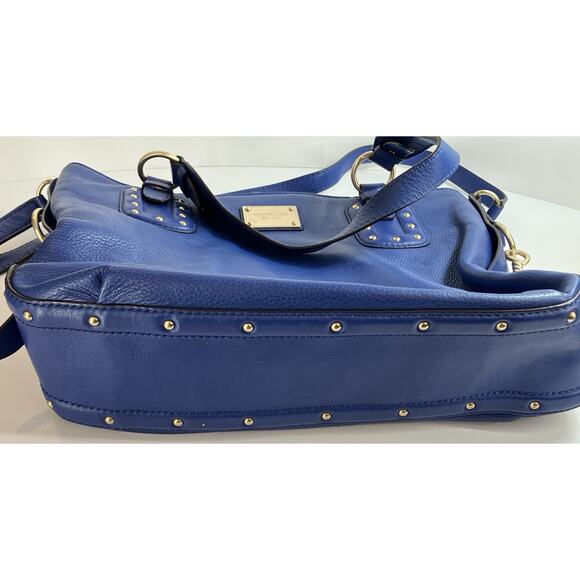 Michael Kors Large Blue Handbag With Crossbody Strap - Picture 11 of 15